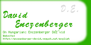 david enczenberger business card